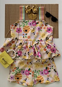 Conjunto Bia Abelhinha Amarelo