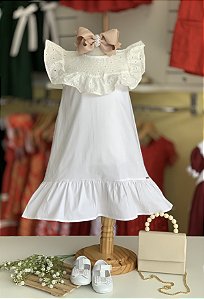 Vestido Branco Infantil Cinti
