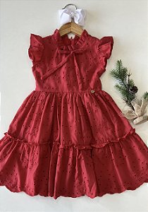 Vestido Infantil de Lasie Premium Vermelho