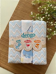 Kit Manta Cueiro Dengo Azul