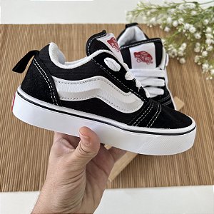 Tenis Infantil Linha Premium Preto com Branco