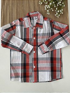 Camisa Xadrez Vermelha e Cinza Atualizada