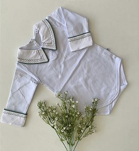 Body de Luxo Zig Zag Vivo Verde Maré