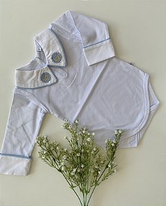 Body de Luxo Leão Vivo Azul Lavanda