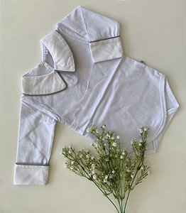 Body de Luxo Liso Cinza