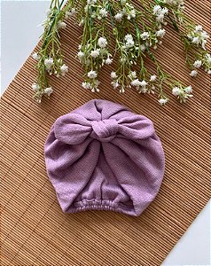 Turbante de Tricô Nozinho Lilás