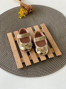 Sapatinho Baby Dourado Pingente