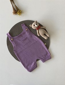 Romper de Tricô Bolsinho Lilás