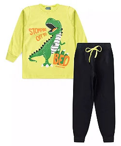 Conjunto Pijama Dino Verde Claro
