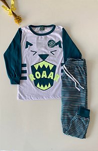 Conjunto Pijama Roar que Brilha no Escuro Branco