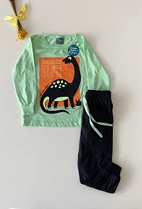 Conjunto pijama Dino Verde
