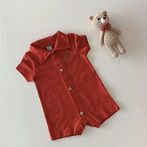 Macacão Baby Divertto Vermelho Marte