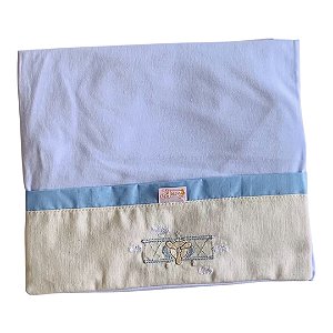 Lençol e Fronha Linho de Amor Miguel Azul