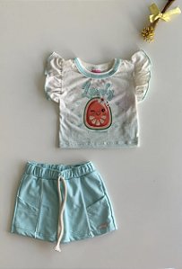 Conjunto Blusa Short/Saia Tifanny Melancia Cinti