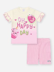 Conjunto Blusa e Bermuda Ciclista Doce Cinti