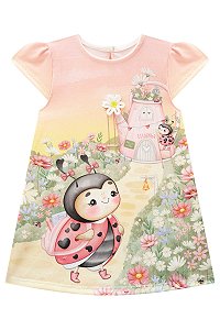 Vestido Frash Joaninha Laranja