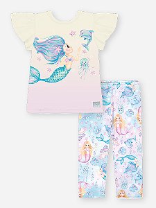Conjunto Blusa e Legging Sereia Cinti