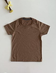 Camiseta Infantil Essencial Slim Marrom Ogochi