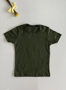 Camiseta Infantil Essencial Verde escuro Ogochi