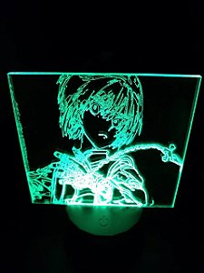 Luminária 3d Kurapika