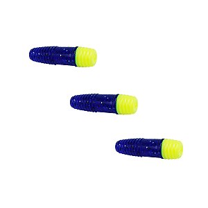 Isca Artificial Soft Charutinho Bicolor Pct 3 und - Alligator Pro Fishing