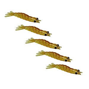 Isca Camarão Artificial tamanho 6cm com 5 und - Alligator Pro F