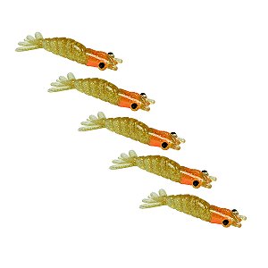 Isca Camarão Artificial tamanho 7cm com 5 und - Alligator Pro F