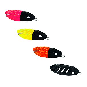 Kit Isca Artificial Frog P/ Traíra Big Snake Head Bicolor - Turbo Iscas