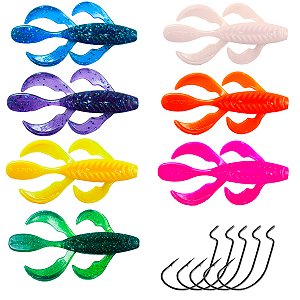 Kit Isca Artificial Soft Sheeva - Kreatur Soft Baits