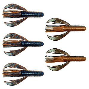 Isca Artificial Soft Paca Tube Bicolor - Ueki Custom Baits