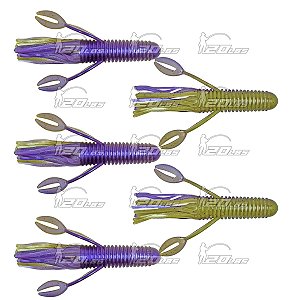 Isca Artificial Craw Tube Bicolor - Ueki Custom Baits