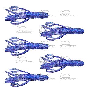 Isca Artificial Craw Tube 10cm cores sólidas - Ueki Custom Baits