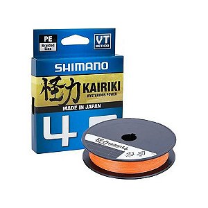 Linha Multifilamento Kairiki x4 - 150m - Vis Orange - Shimano