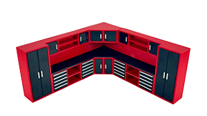 Kit Armário para Oficina - 3 Peças