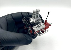 Motor Ford Flathead Supercharger dupla carburação