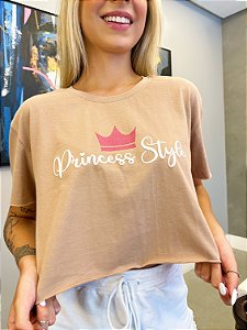 Cropped Nana Costa Princess Style Caqui