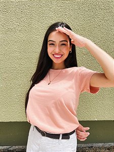 T-shirt Nana Costa Basic Salmao Claro