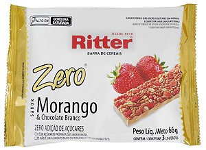 BARRA DE CEREAL ZERO AÇÚCAR COM MORANGO & CHOCOLATE BRANCO - 3UN