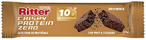 BARRA CRISPY PROTEIN ZERO - BROWNIE - DISPLAY COM 12 Un.