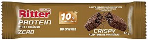 BARRA CRISPY PROTEIN ZERO - BROWNIE - DISPLAY COM 12 Un.