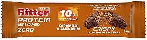BARRA CRISPY PROTEIN ZERO CARAMELO & AMENDOIM - DISPLAY COM 12 Un.