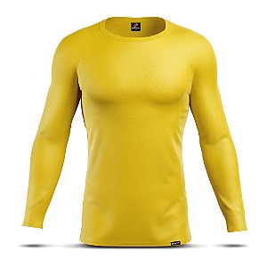 Camiseta Segunda Pele Adstore Premium Infantil Amarela