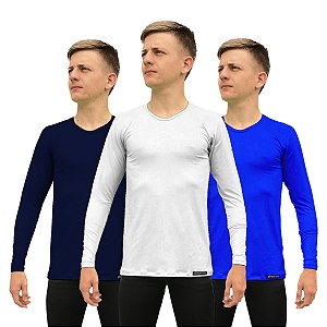 Kit 3 Camisa Segunda Pele Adstore Premium Masculina