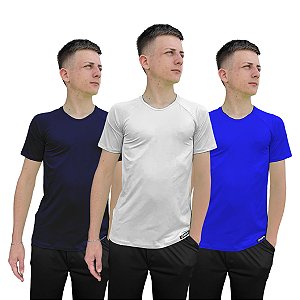 Kit 3 Camiseta Adstore Premium Masculina