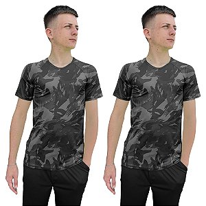 Kit 2 Camiseta Adstore Premium Masculina Camuflada