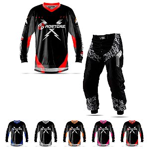 Conjunto Calça e Camisa Motocross Adstore X