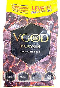 Carvão Para Narguilé Hexagonal Cocô Vgod Power 1kg