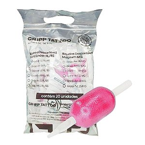 Biqueira Gripp descartável rosa - Traço RL - Pacote com 20 unidades