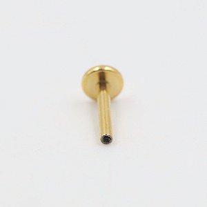 Haste labret PVD gold 1.2 - Titânio - 6mm