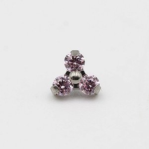 Topo trinity Rosa - Titânio - 5.4mm